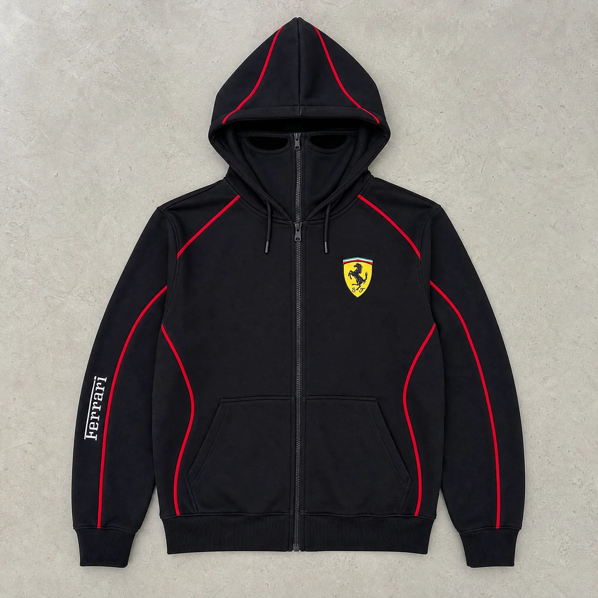 Redline Full Zip Face Hoodie - Ferrari Edition - Size XL